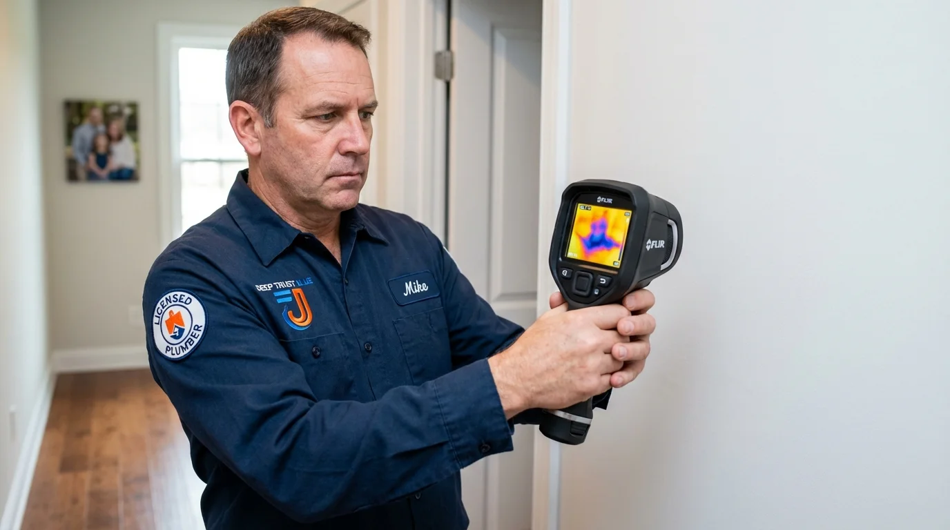 Thermal imaging leak detection by Johns Plumbing LLC in Palo Alto